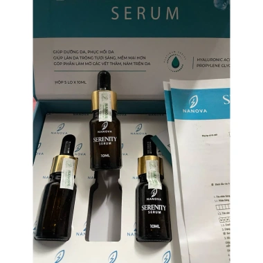 Serum Siêu Phục Hồi Serenity 10ml Nanova - Dưỡng ẩm sâu, làm mờ nếp nhăn, giảm thâm, giá chỉ 239.000đ
