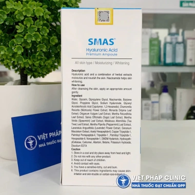 Serum SMAS HA Plus Dưỡng Ẩm 100ml Phục Hồi Da Sâu Giá 512.720₫ Chính hãng 2 Serum SMAS HA Plus Dưỡng Ẩm 100ml Phục Hồi Da Sâu Giá 512.720₫ Chính hãng 2