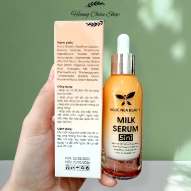 Serum Sữa Tế Bào Gốc 5in1 30ml - Dưỡng Da Mịn Màng, Căng Bóng, Phục Hồi Hư Tổn, Ngăn Nám – Chỉ 115k