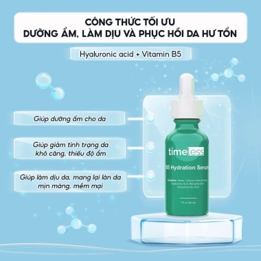 Serum Timeless Vitamin B5 30ml - Cấp nước, cấp ẩm sâu, phục hồi da, làm mịn 5
