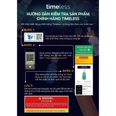 Serum Timeless Vitamin C 20% LAA + E + Ferulic Acid 30ml Dưỡng trắng da, giảm thâm, 449.000₫ 8