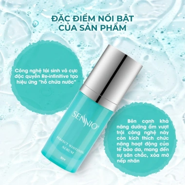 Serum Tinh Chất SENNIO 30ml - Da Căng Bóng, ẩm Mượt, Ngừa Lão Hóa, Giá Ưu Đãi 784k