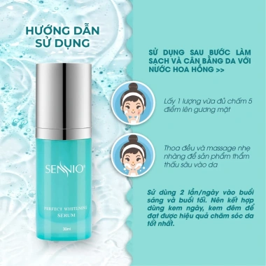 Serum Tinh Chất SENNIO 30ml - Da Căng Bóng, ẩm Mượt, Ngừa Lão Hóa, Giá Ưu Đãi 784k 5 Serum Tinh Chất SENNIO 30ml - Da Căng Bóng, ẩm Mượt, Ngừa Lão Hóa, Giá Ưu Đãi 784k 5