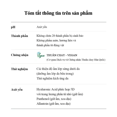 Serum Torriden DIVE IN Hyaluronic Acid 50ml - Cấp ẩm, làm dịu da nhạy cảm - 375k