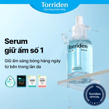 Serum Torriden DIVE IN Hyaluronic Acid 50ml - Cấp ẩm, làm dịu da nhạy cảm - 375k