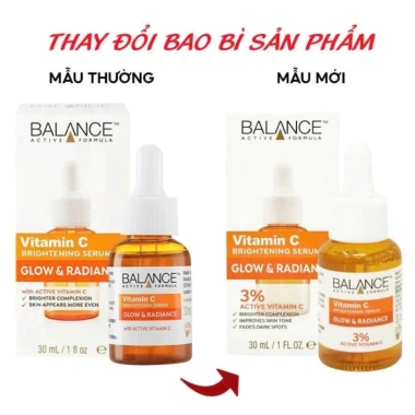 Serum Trắng Da Mờ Thâm Balance Active Vitamin C 30ml: Dưỡng Sáng Da, Giảm Đốm Nâu, Giá 142k