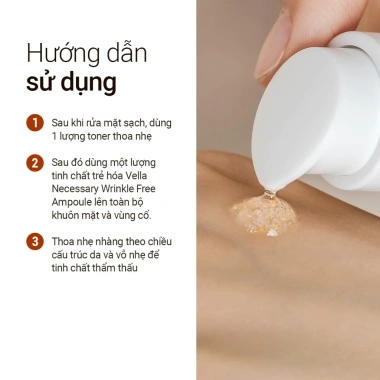 Serum VELLA Wrinkle Free 30ml – Phục hồi, dưỡng mịn, giảm nếp nhăn, chỉ 420.000₫