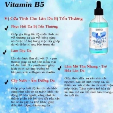 Serum Vitamin B5 & HA, Vitamin C BUTIQ Lab Hàn Quốc - Dưỡng ẩm, sáng da, giảm nếp nhăn, 550.000₫