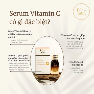 Serum Vitamin C 20ml Chính Hãng Sen - Dưỡng Da Sáng Rạng, Giảm Nám, Giá 405.000 VND