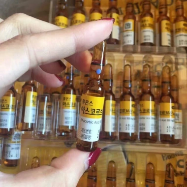 Serum Vitamin C Hàn Quốc - Dùng Điện Di Cây Táo Phân, Hồng Sâm, Giá 36.000đ 2