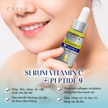 Serum Vitamin C & Peptide 9 Calla 30ml - NPP chính hãng, chỉ 150.000đ, da sáng mịn 2