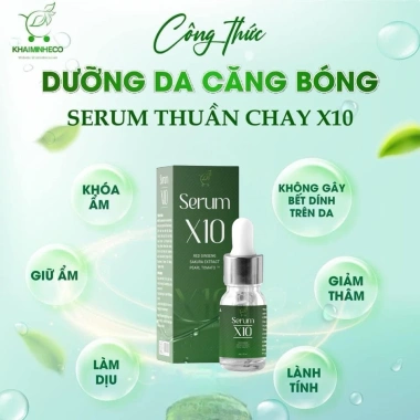 Serum X10 50ml Khải Minh Eco - Làm Dịu, Phục Hồi, Dưỡng Trắng Sáng Da, 109k 8