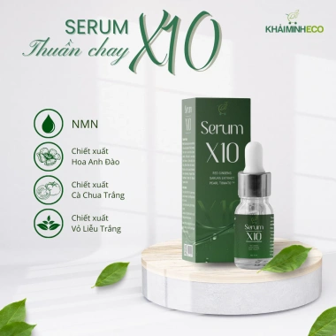 Serum X10 50ml Khải Minh Eco - Làm Dịu, Phục Hồi, Dưỡng Trắng Sáng Da, 109k 10