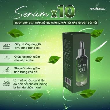 Serum X10 Thuần Chay - Tặng Kem Mụn Nano Curcumin, Sạch Mụn, Căng Bóng, Trắng Hồng, Chỉ 119k (Giảm 32k) 4 Serum X10 Thuần Chay - Tặng Kem Mụn Nano Curcumin, Sạch Mụn, Căng Bóng, Trắng Hồng, Chỉ 119k (Giảm 32k) 4