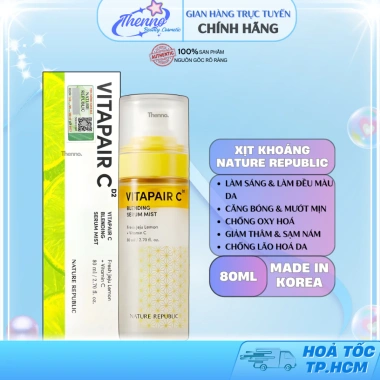 Serum Xịt 2in1 Dưỡng Sáng Căng Bóng Nature Republic Vitapair C 80ml 397.000 VND