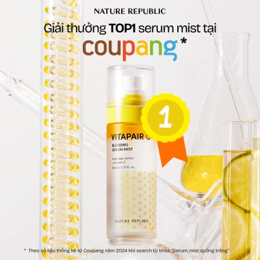 Serum Xịt 2in1 Dưỡng Sáng Căng Bóng Nature Republic Vitapair C 80ml 397.000 VND 4
