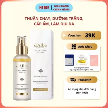 Serum xịt khoáng d'Alba White Truffle 50ml-100ml Dưỡng ẩm Chống lão hoá 319k