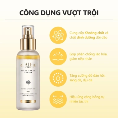 Serum xịt khoáng d'Alba White Truffle 50ml-100ml Dưỡng ẩm Chống lão hoá 319k 4