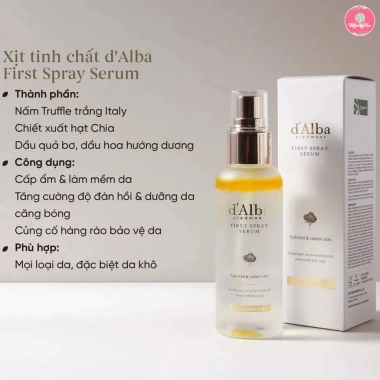 Serum xịt khoáng d'Alba White Truffle 50ml-100ml Dưỡng ẩm Chống lão hoá 319k 10