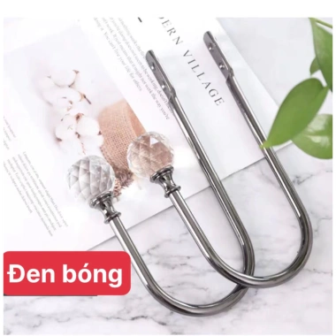 Sét 1 cặp móc vén rèm pha lê cao cấp, dây vén & buộc rèm cửa - 100.000 VND