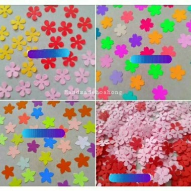 Set 1 SET HOA GIẤY 5 CÁNH Hoa Mai và Hoa Đào 2.3cm-1.5cm Dùng Trang Trí Thiệp 8/3, Sinh Nhật - Giá Ưu Đãi 28,800₫