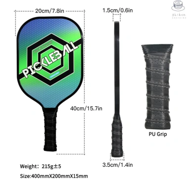 Set 1 Vợt Pickleball Carbon Siêu Nhẹ và 2 Quả Bóng - Giá ưu đãi 904.394 VND 3