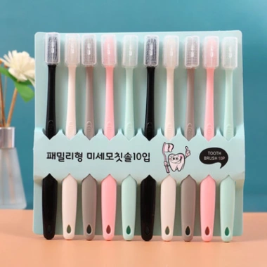 Set 10 Bàn Chải Đánh Răng Nhập Nhật Túi Zip Du Lịch Giá Rẻ - Giá chỉ 16.000đ
