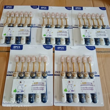Set 10 bàn chải Hàn Quốc + túi đựng - Giá chỉ 19.900đ, ưu đãi siêu tiết kiệm
