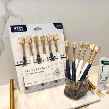 Set 10 bàn chải Hàn Quốc + túi đựng - Giá chỉ 19.900đ, ưu đãi siêu tiết kiệm