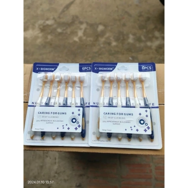 Set 10 bàn chải Hàn Quốc + túi đựng - Giá chỉ 19.900đ, ưu đãi siêu tiết kiệm