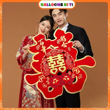 Set 10 Chữ Hỷ Dán Xe Đám Cưới - Trang Trí Phòng Cưới, Dán Tường, Giá 15.000đ 2 Set 10 Chữ Hỷ Dán Xe Đám Cưới - Trang Trí Phòng Cưới, Dán Tường, Giá 15.000đ 2
