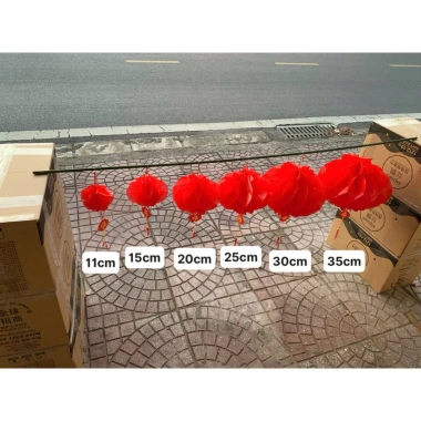 Set 10 Đèn Lồng Đỏ Mini 25cm Trang Trí Tết, Tạo Không Gian Lung Linh 29.997 đồng