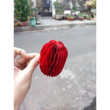 Set 10 đèn lồng giấy đỏ giá rẻ - Trang trí Tết, lễ hội, quán cafe, nhà cửa - 60.000đ 2
