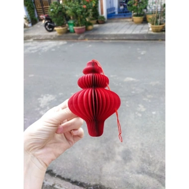 Set 10 đèn lồng giấy đỏ giá rẻ - Trang trí Tết, lễ hội, quán cafe, nhà cửa - 60.000đ 4