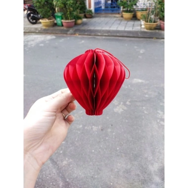Set 10 đèn lồng giấy đỏ giá rẻ - Trang trí Tết, lễ hội, quán cafe, nhà cửa - 60.000đ 5