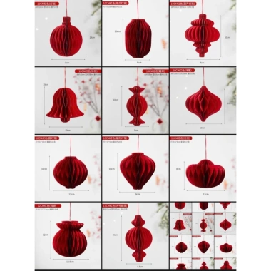 Set 10 đèn lồng giấy đỏ giá rẻ - Trang trí Tết, lễ hội, quán cafe, nhà cửa - 60.000đ 9