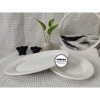 Sét 10 Đĩa Sứ Trắng Hình Bầu Dục 10 Inch Gốm Cao Cấp Chịu Nhiệt Tốt Giá 250.000 VND 8