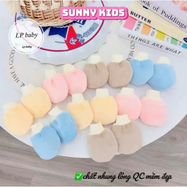 Set 10 Đôi Bao Tay Nhung Lông Siêu Mềm Mại, Ấm Áp Cho Bé - Giá ưu đãi 265.500₫