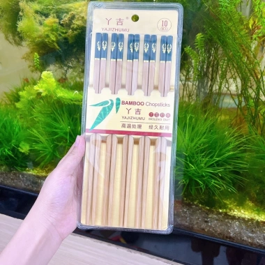 Set 10 Đôi Đũa Tre Chống Nấm Mốc An Toàn Không Trơn Trượt - 39.000đ