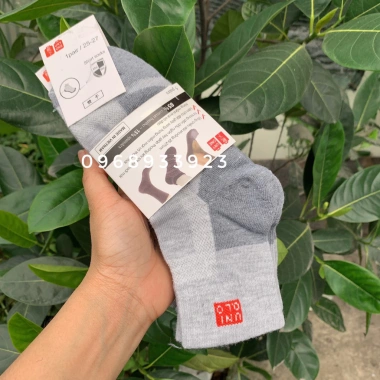 Sét 10 Đôi Tất Nam UNI Nano Chống Hôi, Cổ Dài & Thấp, Hàng Cao Cấp - Giá 69.000đ