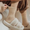 Set 10 Đôi Tất Vớ Nữ Cao Cổ Dập Nổi Hình Thoi Len Lông Ấm Áp Giá chỉ 69.000đ 7