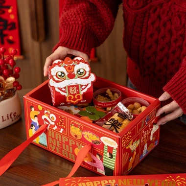 Set 10 hộp giấy quà Tết cao cấp - Túi đựng bánh mứt, giá ưu đãi 160.000đ 6