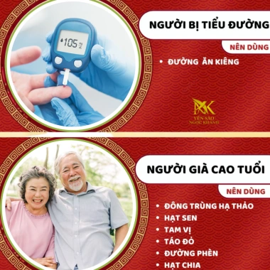 Set 10 Hũ Yến Ngọc Khánh Tổ Yến Chưng Sẵn 35% 70ml Vị Hồng Sâm Quà Tết Quà Biếu Tặng Bé
