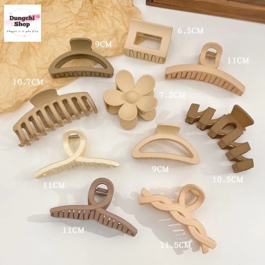 Set 10 kẹp tóc càng cua size to - Siêu bền, giữ tóc chắc, giảm giá 15.000₫