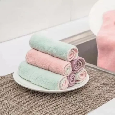 Set 10 khăn lau 2 mặt đa năng thấm hút nhanh - Siêu mềm, giá ưu đãi 29k 5