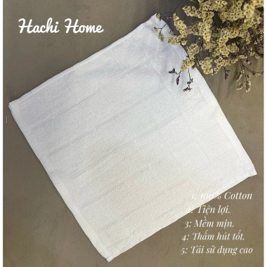 Set 10 Khăn Lau Đa Năng 6 Ô Cotton 28x28cm Khăn Ăn, Lau Xe, Chén Bát 40.500đ 4