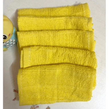 Sét 10 khăn lau đa năng vuông màu vàng 28x28cm - Thấm hút nhanh, dùng cho bếp, bàn, ghế, giá 31.500đ