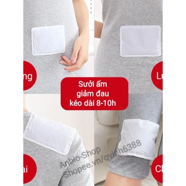 Set 10 miếng dán giữ nhiệt chuột, túi sưởi ấm giảm đau bụng kinh - Giá 34.000đ 9