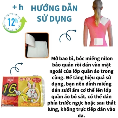 Set 10 miếng giữ nhiệt Kairo - Giữ ấm 16h, Chuẩn Nhật, Giá chỉ 69.000đ 2