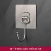 Set 10 Móc Thép Dán Tường Inox 304 - Chống Gỉ, 10KG, Dán Bề Mặt Không Khoan - 19.000 VND 3